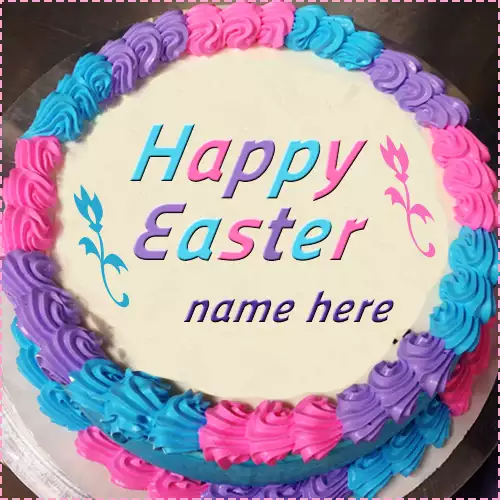 Happy Easter Cake With Name
